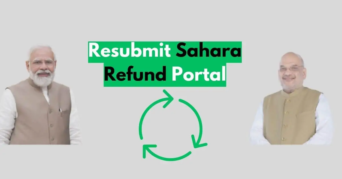 Resubmit Sahara Refund Portal